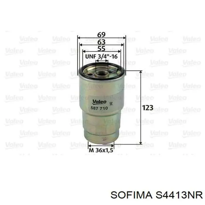 S4413NR Sofima фільтр паливний