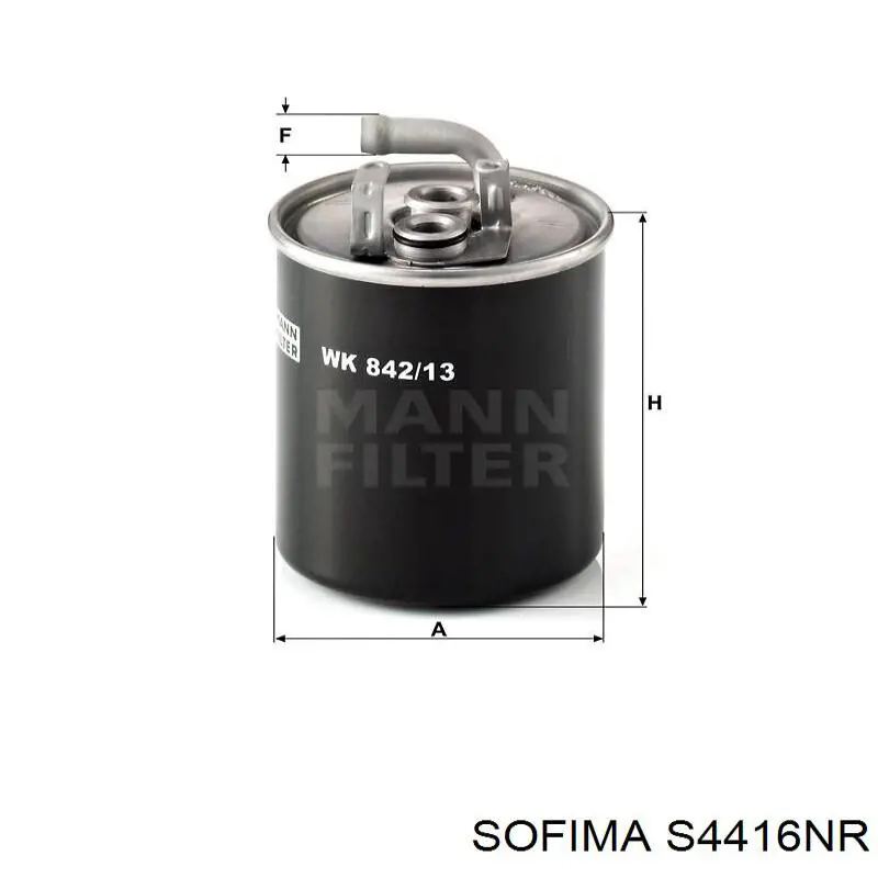 Фільтр паливний Sofima S4416NR