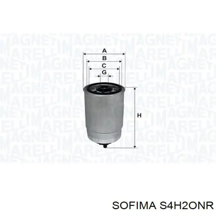 Фільтр тонкого очищення палива Sofima S4H2ONR ціна, від 16.22 USD