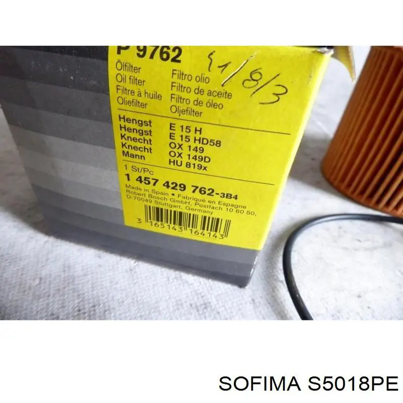 Масляний фільтр двигуна Sofima S5018PE ціна, від 4.71 USD
