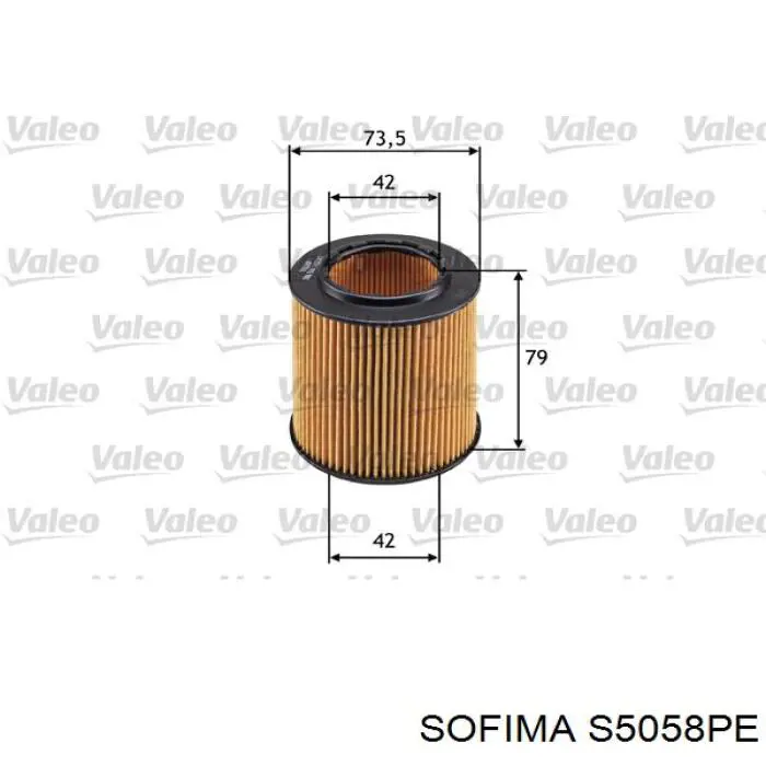 S5058PE Sofima фільтр масляний