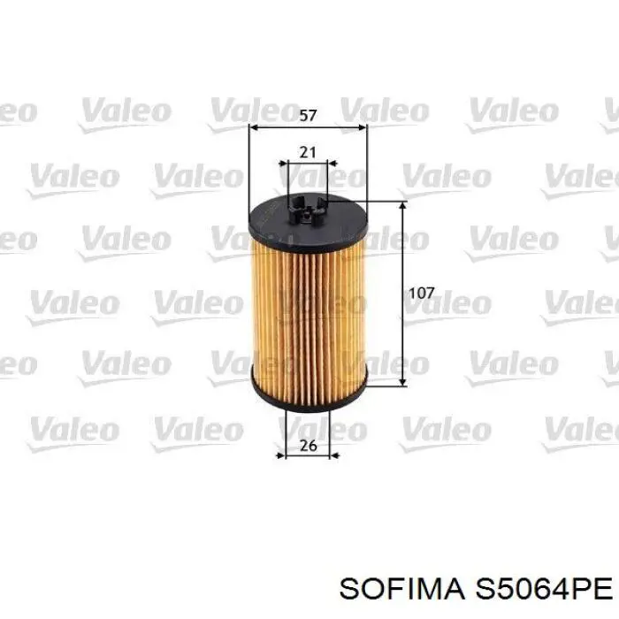 Масляний фільтр двигуна Sofima S5064PE ціна, від 5.24 USD