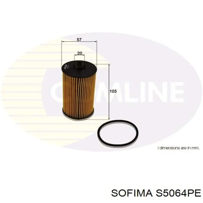 Купити S5064PE Sofima Фільтр очищення масла відцентровий