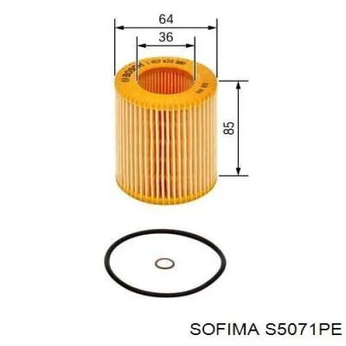 Масляний фільтр двигуна Sofima S5071PE ціна, від 4.23 USD