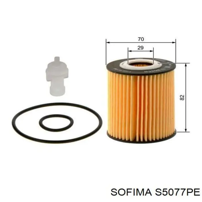 Масляний фільтр S5077PE Sofima