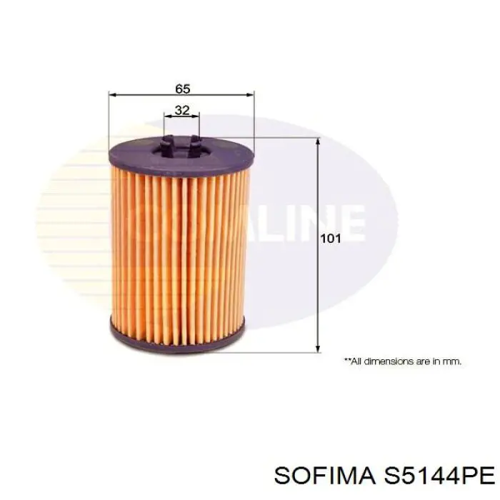 S5144PE Sofima фільтр масляний