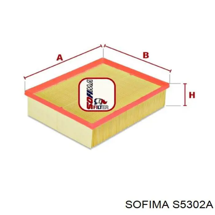 Елемент повітряного фільтра Sofima S5302A ціна, від 8.69 USD