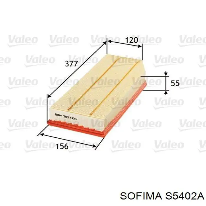 Елемент повітряного фільтра Sofima S5402A ціна, від 8.21 USD