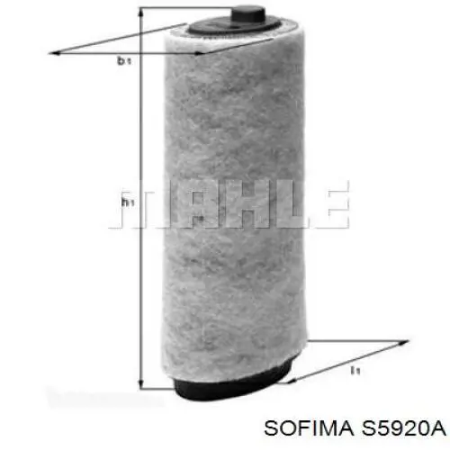 S5920A Sofima фільтр повітряний