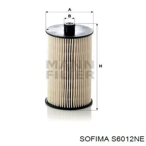Фільтр паливний Sofima S6012NE