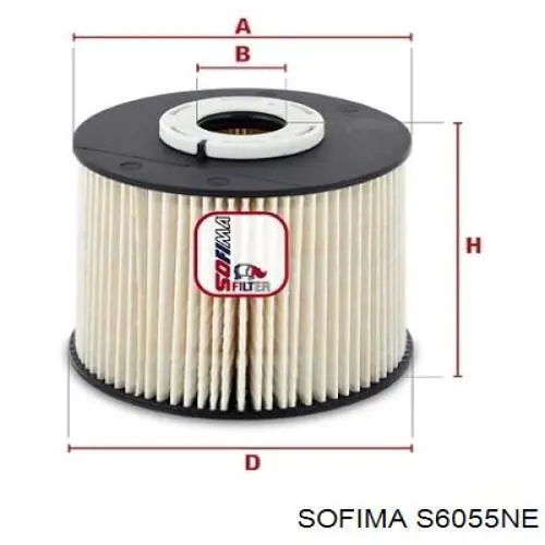 Паливний фільтр S6055NE Sofima