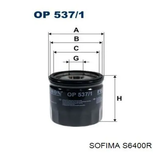 Купити S6400R Sofima Фільтр очищення масла відцентровий