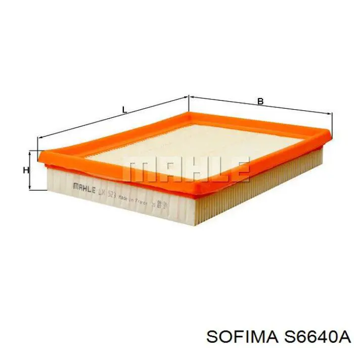 S6640A Sofima фільтр повітряний