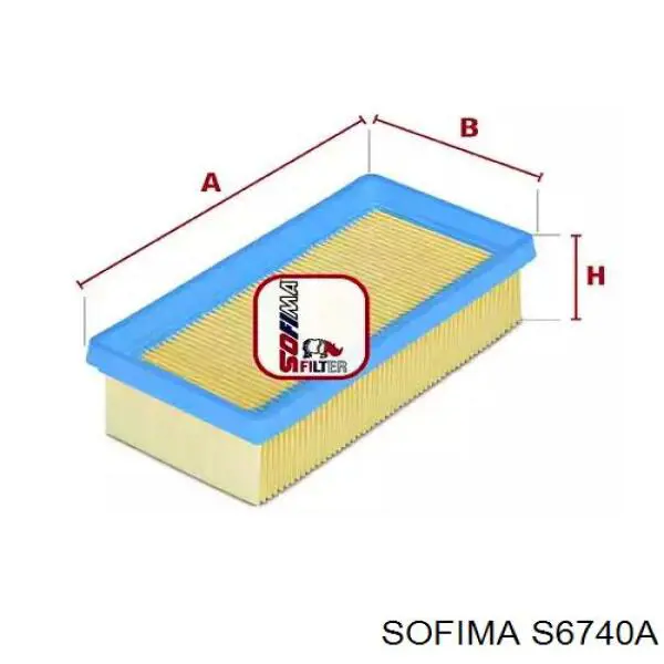 Повітряний фільтр S6740A Sofima