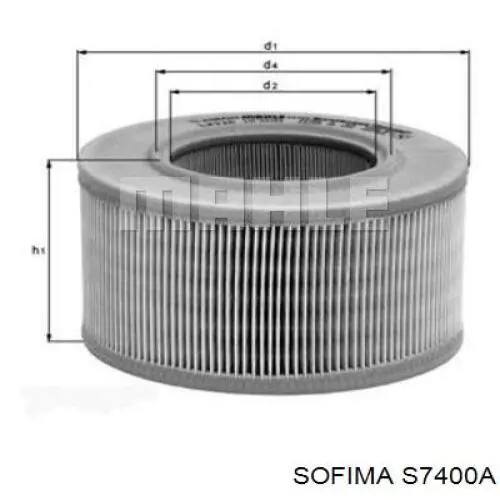 Фільтр повітряний S7400A Sofima