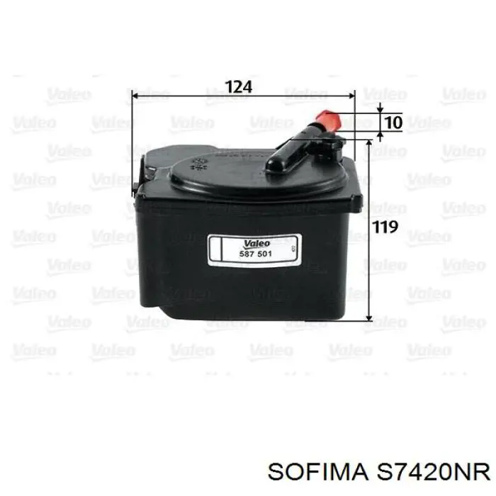 Фільтр тонкого очищення палива Sofima S7420NR ціна, від 20.88 USD
