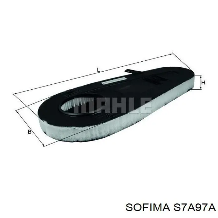 Фільтр повітряний S7A97A Sofima