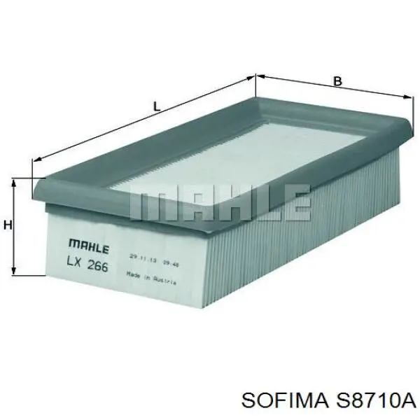 Фільтр повітряний S8710A Sofima