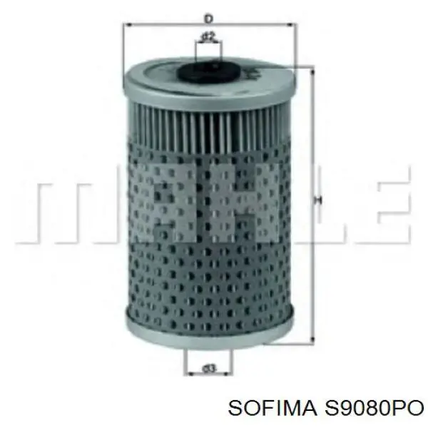 S9080PO Sofima фільтр масляний