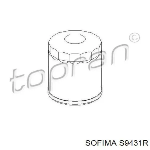 Фільтр масляний Sofima S9431R