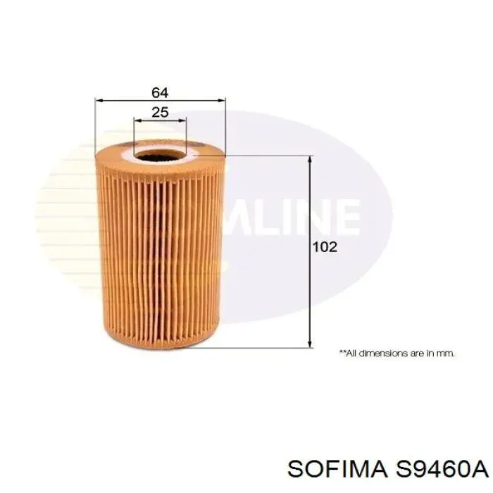 Фільтр повітряний S9460A Sofima