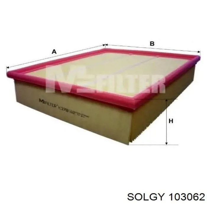 Купити 103062 Solgy Автомобільний фільтр повітря