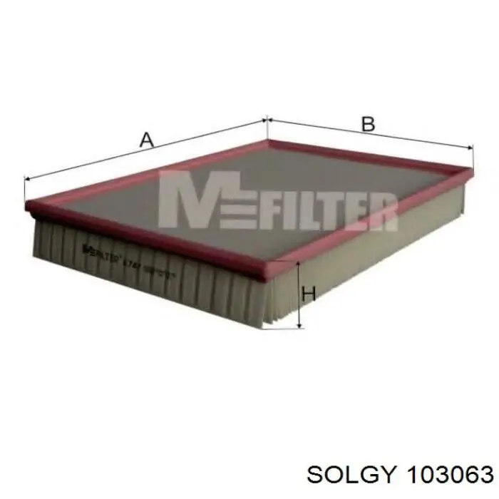 Фільтр повітряний Solgy 103063