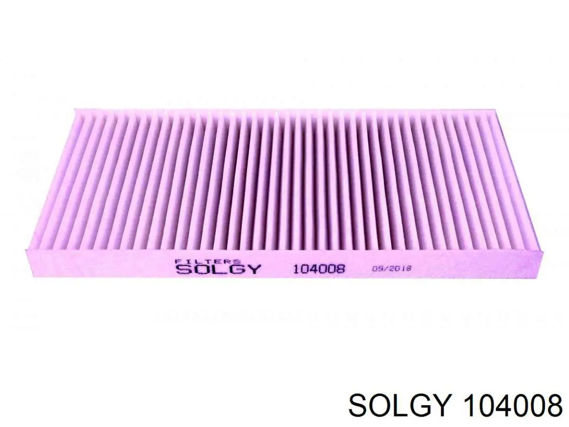 Фільтр салону 104008 Solgy