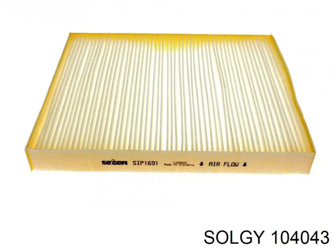 Фільтр повітряний обігрівача Solgy 104043 ціна, від 3.83 USD