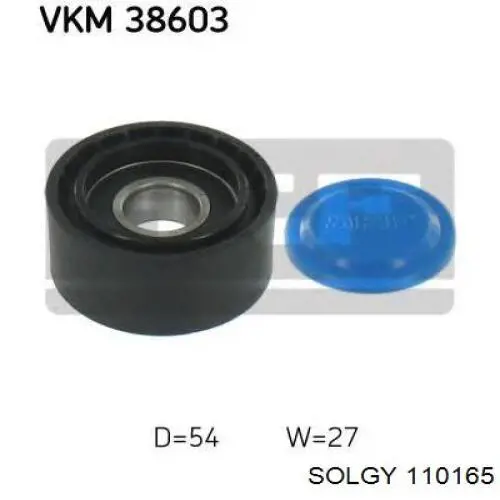 Купити 110165 Solgy Ролик приводного ременя, паразитний