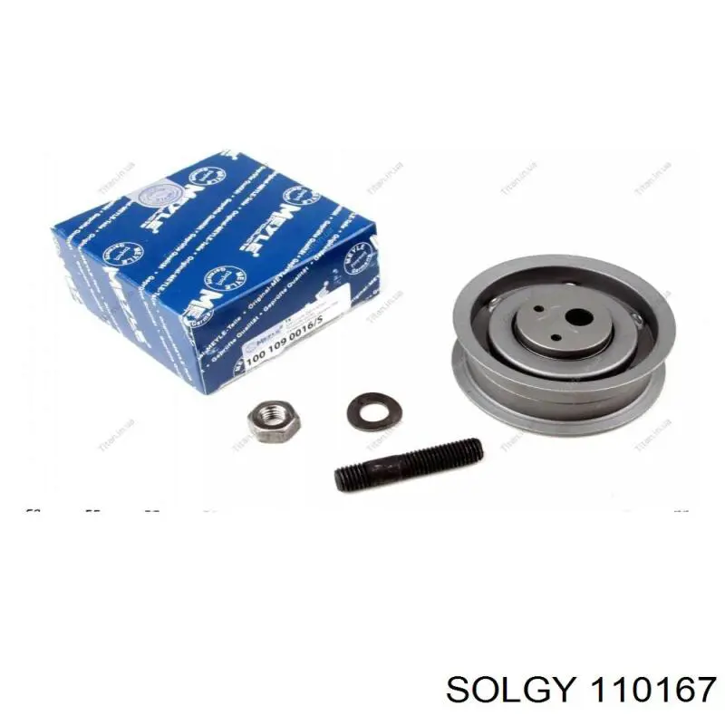 Ролик натягувача ременя ГРМ 110167 Solgy