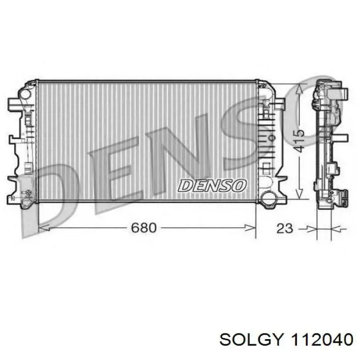 Радіатор основний Solgy 112040 ціна, від 136.69 USD