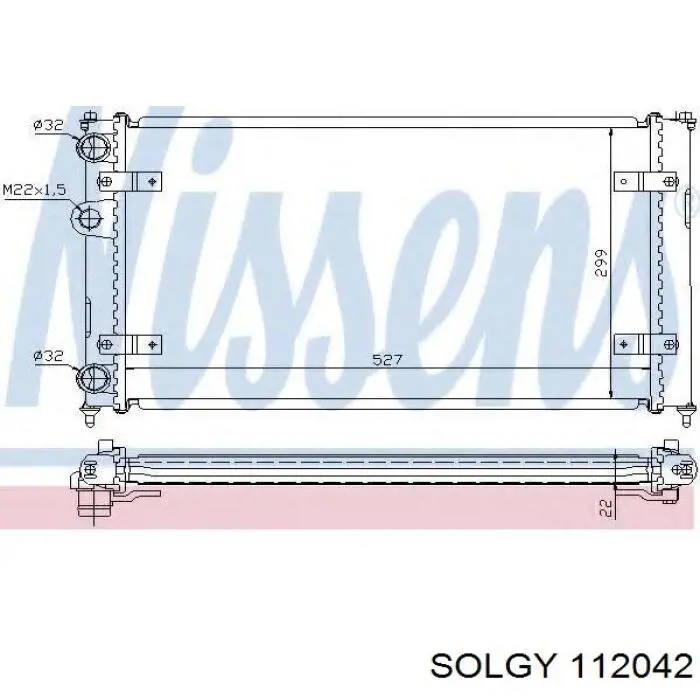 Радіатор 112042 Solgy