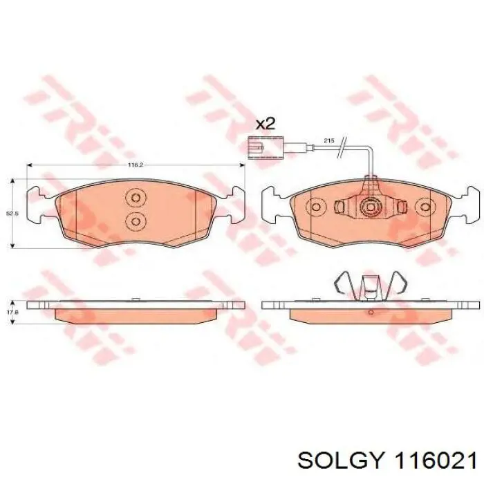 Свічка накалу 116021 Solgy