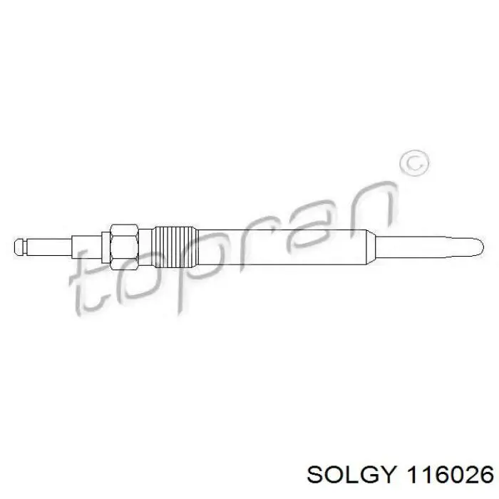 Свіча накалу Solgy 116026 ціна, від 4.35 USD