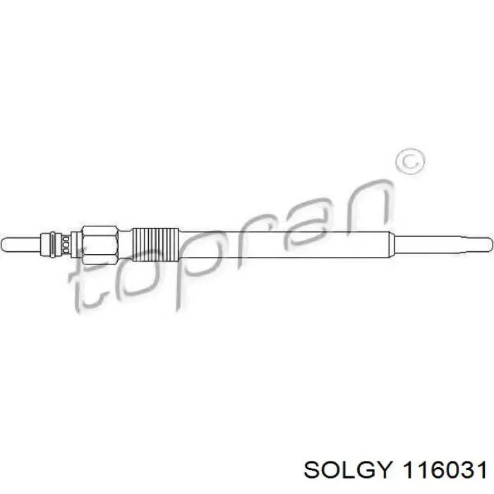 Свіча накалу Solgy 116031 ціна, від 5.48 USD