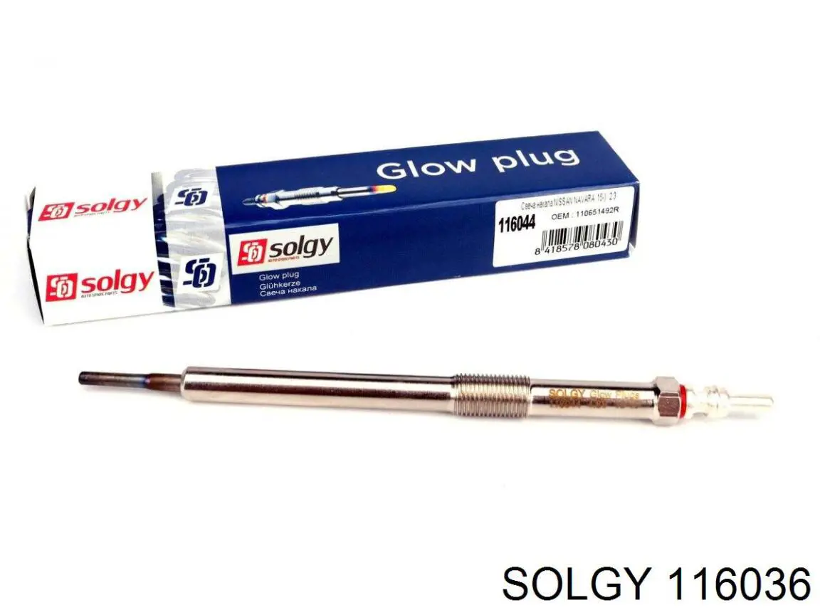 Свічка накалу 116036 Solgy