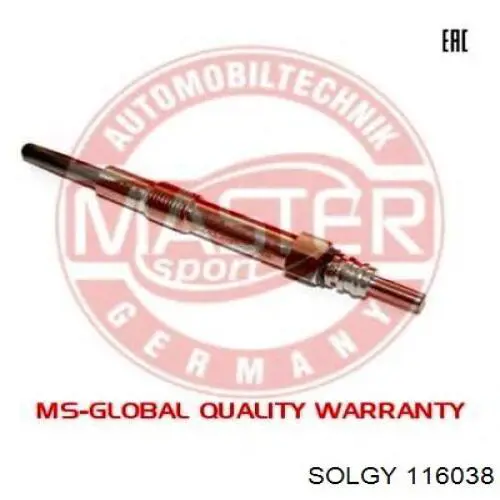 Свіча накалу Solgy 116038 ціна, від 5.04 USD