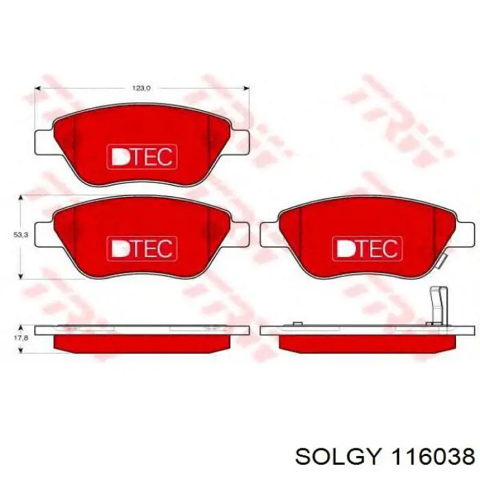 Купити 116038 Solgy Свічка накалу