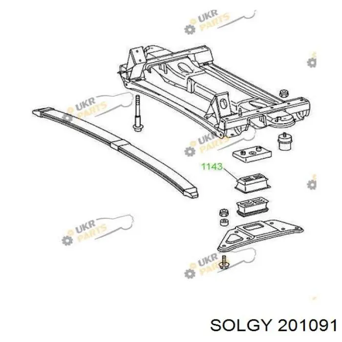 201091 Solgy Відбійник передньої ресори