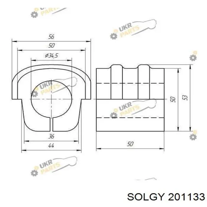 Подушка стабілізатора Solgy 201133 ціна, від 2.25 USD