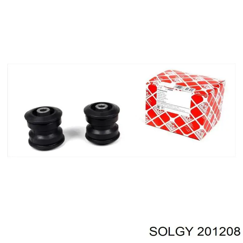 201208 Solgy Сайлентблок задньої ресори, передній