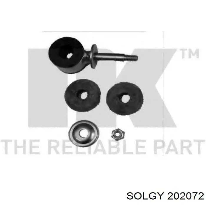 Стійка стабілізатора переднього 202072 Solgy