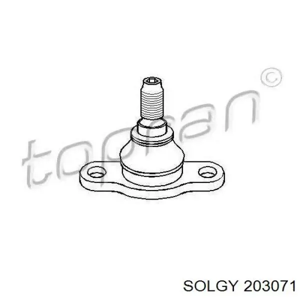 Кульова опора, нижня Solgy 203071 ціна, від 12.55 USD