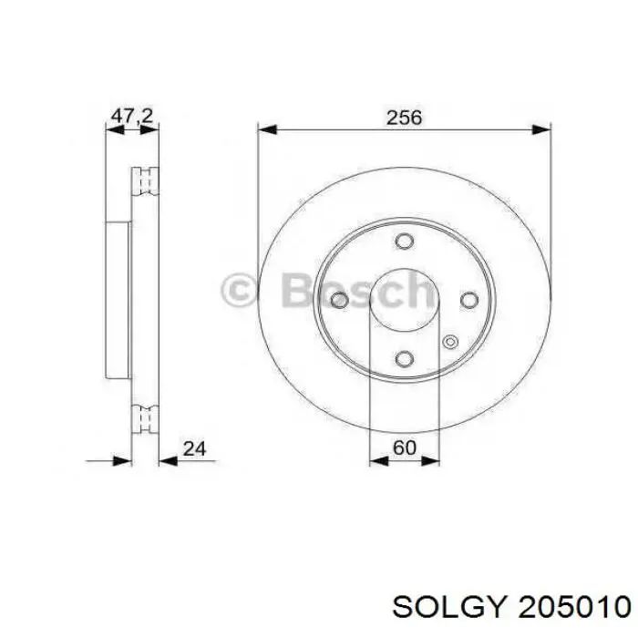 Купити 205010 Solgy Тяга рульова поздовжня