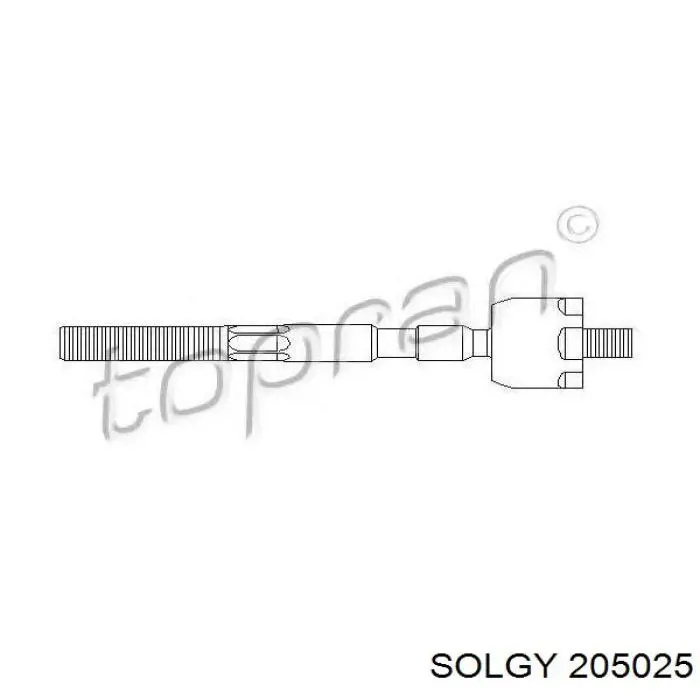 Тяга рульова поперечна Solgy 205025 ціна, від 6.60 USD