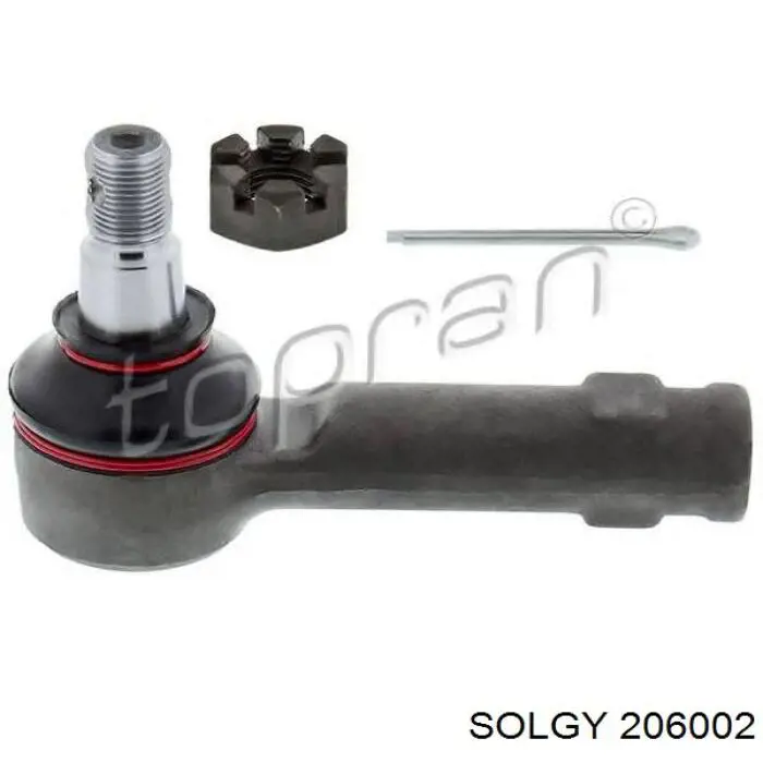 Накінечник поздовжньої рульової тяги, задній 206002 Solgy