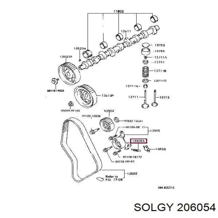 206054 Solgy Зовнішній наконечник рульової тяги