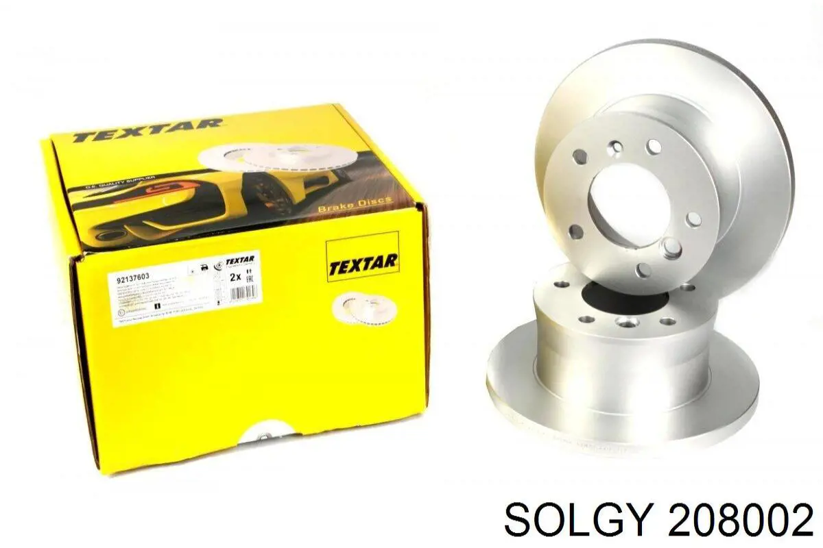 Гальмівні диски 208002 Solgy