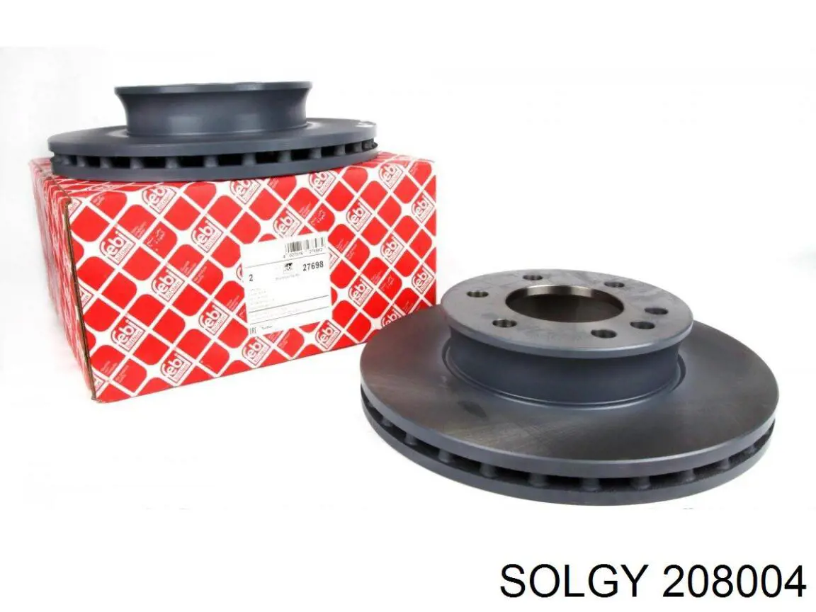 Диск переднього гальма Solgy 208004 ціна, від 43.06 USD